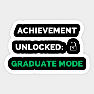 Achievement unlocked graduate mode Sticker